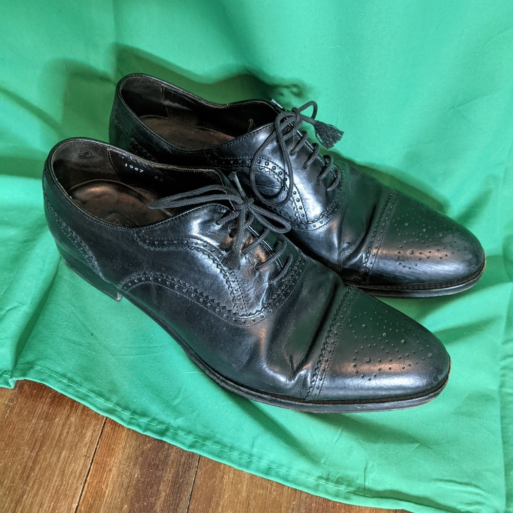 To Boot New York black leather brogues shoes Italy
